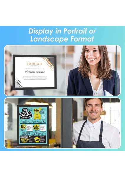 Sign Holder 8.5 x 11 Wall Mount, Magnetic Clear Plastic Sign Holders, Display In Portrait Or Landscape Format (Yurt Dışından) modelleri