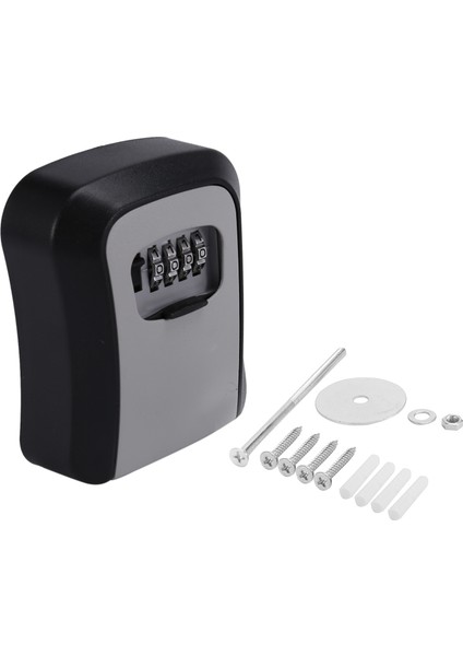 Key Lock Box Wall Mounted Key Safe Box Weatherproof 4 Digit Combination Key Storage Lock Box Indoor Outdoor (Yurt Dışından)
