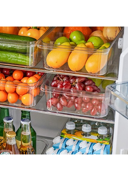 2 Adet Buzdolabı Çekmece Organizatörü ve Depolama Tekerlekler Üzerinde Temizle Buzdolabı Organizatörü, Kalın Yükseltme (Yurt Dışından) modelleri