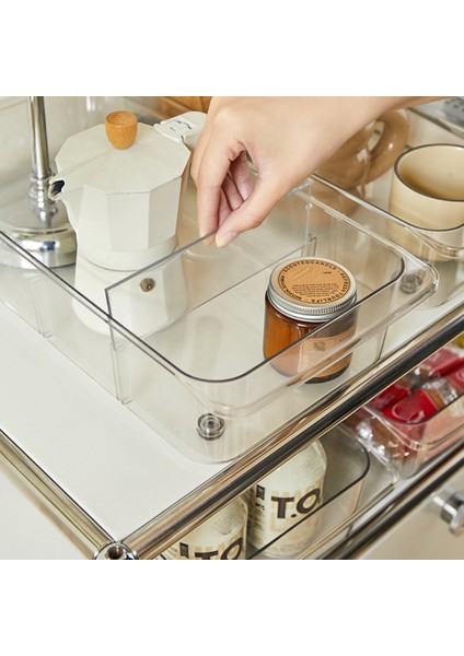 2 Adet Buzdolabı Çekmece Organizatörü ve Depolama Tekerlekler Üzerinde Temizle Buzdolabı Organizatörü, Kalın Yükseltme (Yurt Dışından) indirimleri