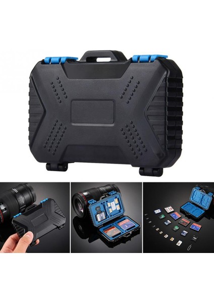Hafıza Kartı Kasa Tutucu 27'si 1 Arada Su Geçirmez Saklama Kutusu Koruyucusu Için 4cf+ 8sd+9tf+1card Pın +1sım +2micro-Sım +2nano-Sım (Yurt Dışından)