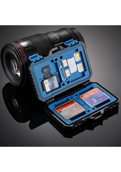 Hafıza Kartı Kasa Tutucu 27'si 1 Arada Su Geçirmez Saklama Kutusu Koruyucusu Için 4cf+ 8sd+9tf+1card Pın +1sım +2micro-Sım +2nano-Sım (Yurt Dışından)