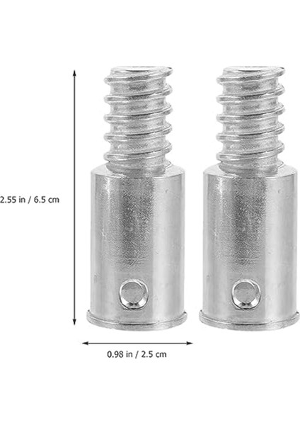2pcs Threaded Tip Replacement Repair Kit,aluminum Threaded Handle Tips For 0.72 Inch Wood Or Metal Poles (Yurt Dışından) indirimleri