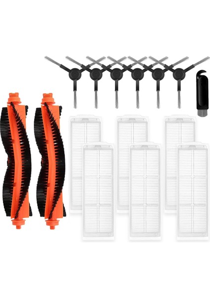 Robot Süpürge Için WVCR200S Aksesuarları, Ana Yan Fırça Hepa Filtre Yedek Parça Kiti (Yurt Dışından)