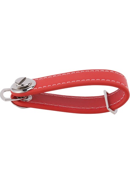 2x Fashion Car Key Pouch Bag Case Wallet Holder Chain Key Wallet Ring Pocket Key Organizer Smart Leather Keychain Red (Yurt Dışından)