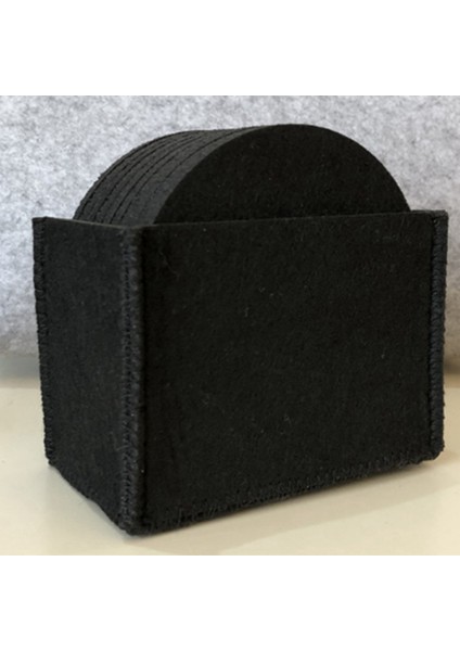 Round Felt Coaster Cup Mat Pad Storage Box For Bowl Mug Glass Plate Placemats Drink Accessories Coaster 20PCS (Yurt Dışından) fiyatları