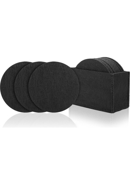 Round Felt Coaster Cup Mat Pad Storage Box For Bowl Mug Glass Plate Placemats Drink Accessories Coaster 20PCS (Yurt Dışından) fırsatları