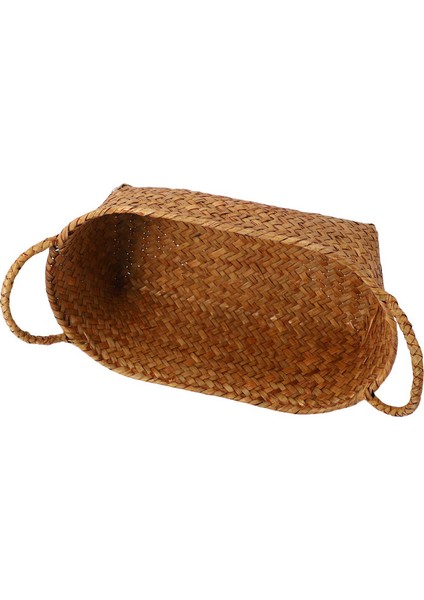 3x Hasır Dokuma Depolama Sepeti Mutfak El Yapımı Meyve Tabağı Rattan Piknik Gıda Ekmek Kutusu Orta (Yurt Dışından)