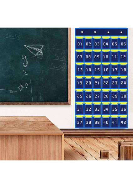2x 42 Numaralı Cepler Grafik Cep Telefonu Asılı Organizatör Asılı Saklama Çantası Sınıf Hesap Makinesi Telefon Tutucular (Yurt Dışından) fiyatları