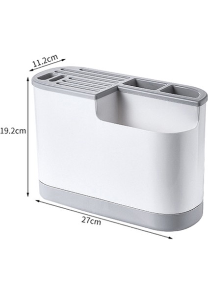 Çok Fonksiyonlu Bıçak Rafı Depolama Rafı Bıçak Çatal Kaşık Rafı Kesme Tahtası Çatal Sofra Takımı Depolama Siyah (Yurt Dışından) fiyatları