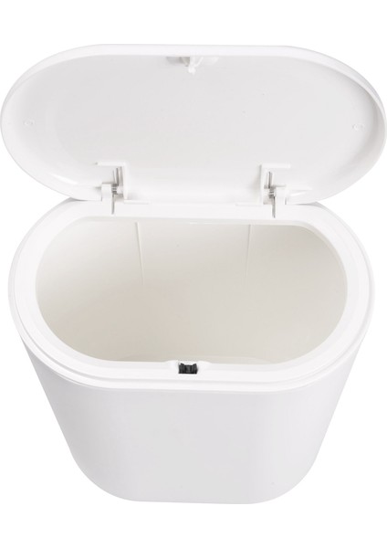 2x Plastik Dar Tip Mutfak Çöp Tenekesi Tuvalet Pres Tipi Çöp Kutusu Çöp Kovası Banyo Çöp Kutusu Sepeti Beyaz (Yurt Dışından) indirimleri