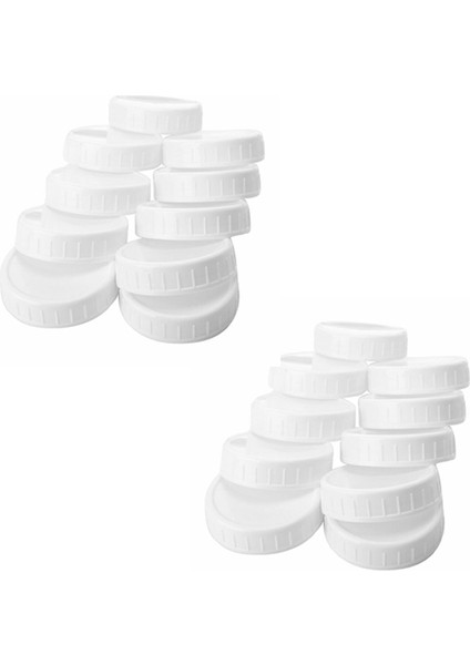20 Adet Plastik Saklama Kapakları 86MM Standart Düzenli Ağız Mason Kavanoz Şişesi Için Nervürlü Kapaklar (Yurt Dışından) fiyatları