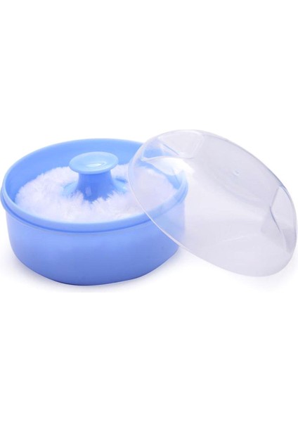 Baby Soft Face Body Cosmetic Powder Puff Sponge Box Case Container (Blue) (Yurt Dışından) fiyatları