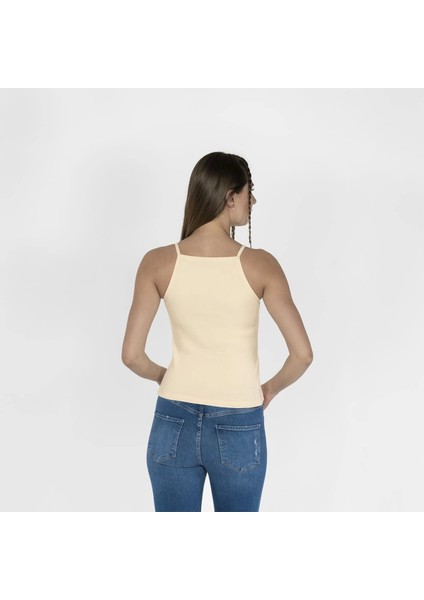 Nakışlı Kaşkorse Kadın Ekru Atlet indirimleri