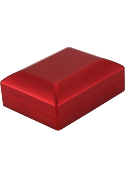 LED Lighted Necklace Box Rubber + Plush Pendant Case For Jewelry Display Wedding Valentine's Day Gift (Red) (Yurt Dışından) modelleri