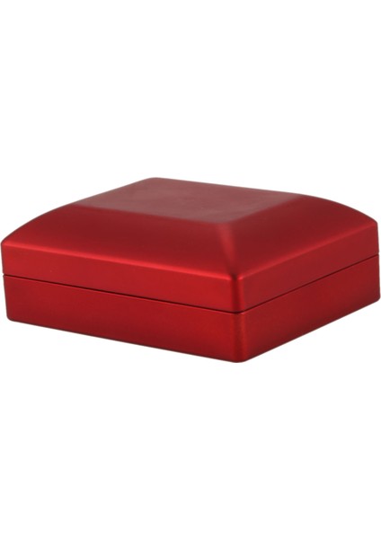 LED Lighted Necklace Box Rubber + Plush Pendant Case For Jewelry Display Wedding Valentine's Day Gift (Red) (Yurt Dışından) indirimleri