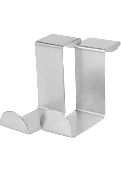 2pc Back Door Hook Stainless Steel Kitchen Cabinet Clothes Hanger Hanger Organizer Hooks For Hanging Silver Hook (Yurt Dışından)