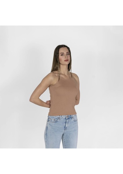 Nakışlı Kaşkorse Kadın Kahve Atlet modelleri