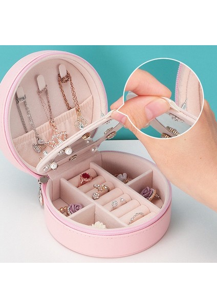 Taşınabilir Mücevher Kutusu Mücevher Saklama Kutusu Mücevher Kutusu Küpe Saklama Kutusu Küpe Küçük Narin Kutu Beyaz (Yurt Dışından) fırsatları