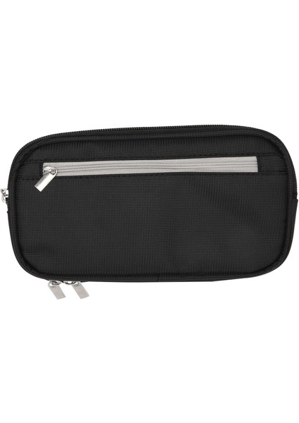 Pencil Case, Capacity Pencil Cases Pen Bag Pouch Holder Travel Cosmetic Make Up Bag Pouch Cable Bag Pouch With Multi Compartments For School Students Office Adults, Black (Yurt Dışından)