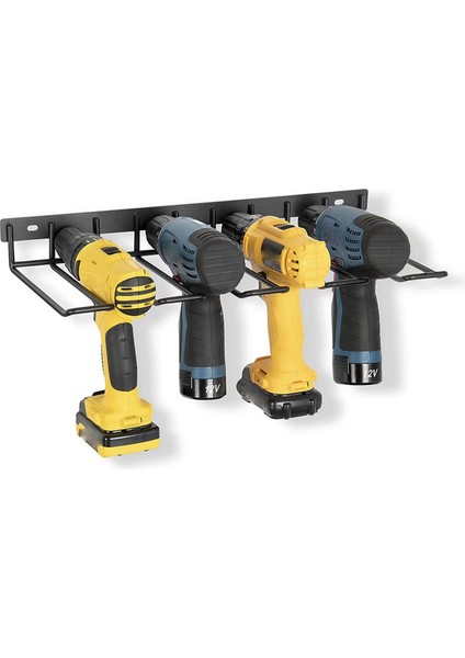 2x Power Tool Organizer Drill Storage Rack Shelf Wall Mounted Heavy Duty Power Drill Holder For Drill Charging Station (Yurt Dışından)