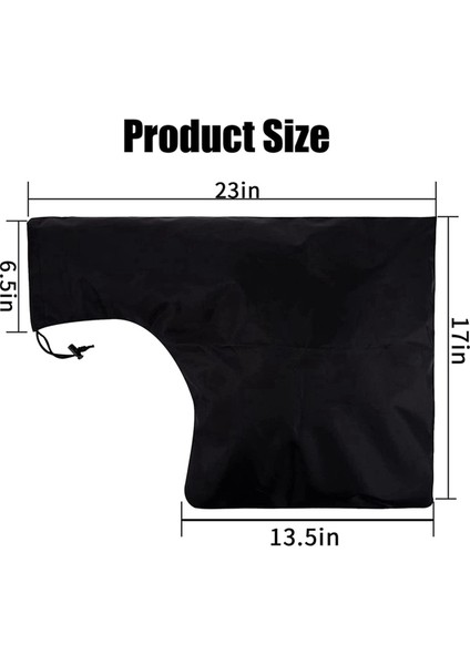 2x Leaf Blower Bag Zippered Bottom Dump Leaf Blower Vacuum Bag Collect Leaf For Garden Lawn Fits Blowers Vacuums (Yurt Dışından) fiyatları