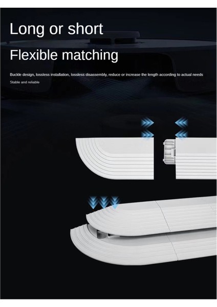 Door Sill Strip For All Robotic Vacuum Cleaner Replacement Spare Parts Accessories Ramp Doorway Crossing Helper-A (Yurt Dışından)