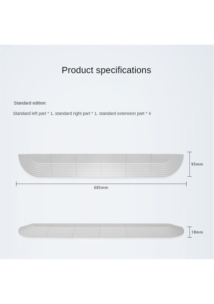 Door Sill Strip For All Robotic Vacuum Cleaner Replacement Spare Parts Accessories Ramp Doorway Crossing Helper-A (Yurt Dışından)