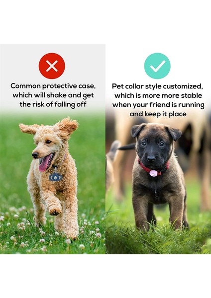 Köpek Tasması (2'li Paket), Apple Hava Etiketleri Için Silikon Pet Yaka Kılıfı, Kaybolmayan Hava Etiketi Kılıfı Pet Döngü Tutucu Mor + Pembe (Yurt Dışından) modelleri