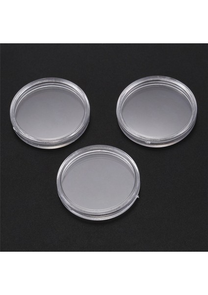 30 Adet Küçük Yuvarlak Şeffaf Plastik Para Kapsül Kutusu 30MM (Yurt Dışından) modelleri