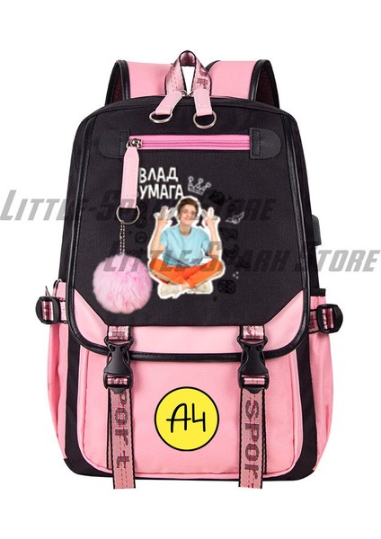Stil - 11 29X16X46(CM) Merch A4 Lamba Çocuk Öğrenciler Okul Çantası USB Şarj Çocuk Sırt Çantası Yüksek Kaliteli Erkek Kız Gençler Okul Çantası Dizüstü Omuz Çantası (Yurt Dışından)