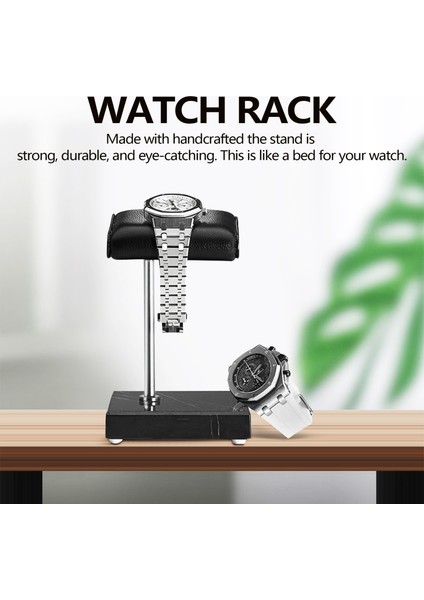 Siyah Mermer Taban Saat Standı Gümüş Renk Metal Çubuk Kemer Saat Ekran Sahne Bilezik Standı Takı Yerleştirme Standı (Yurt Dışından) fiyatları