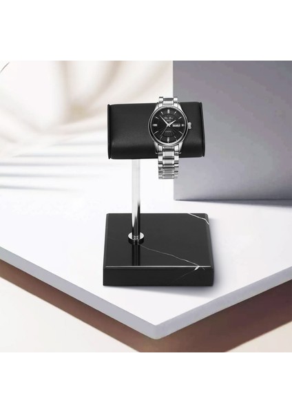 Siyah Mermer Taban Saat Standı Gümüş Renk Metal Çubuk Kemer Saat Ekran Sahne Bilezik Standı Takı Yerleştirme Standı (Yurt Dışından) indirimleri