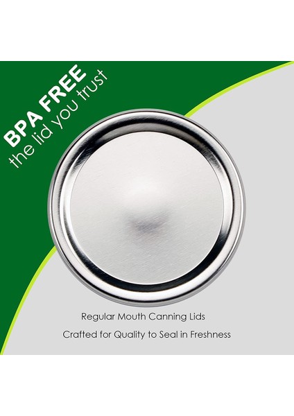 Mason Kavanozları Için Ağız Konserve Kapakları Bölünmüş Tip Kavanoz Kapakları Silikon Contalı Sızdırmaz ve Güvenli Konserve KAPAKLARI-150 Pcs (Yurt Dışından) fiyatları