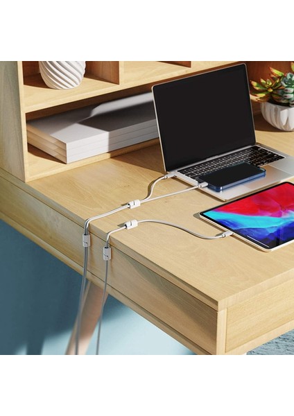 20 Adet Kablo Tutucu Klipler, Kablo Yönetimi Kablosu Organizatör Klipler Silikon Kendinden Yapışkanlı Masaüstü USB Şarj Kablosu B (Yurt Dışından) fiyatları