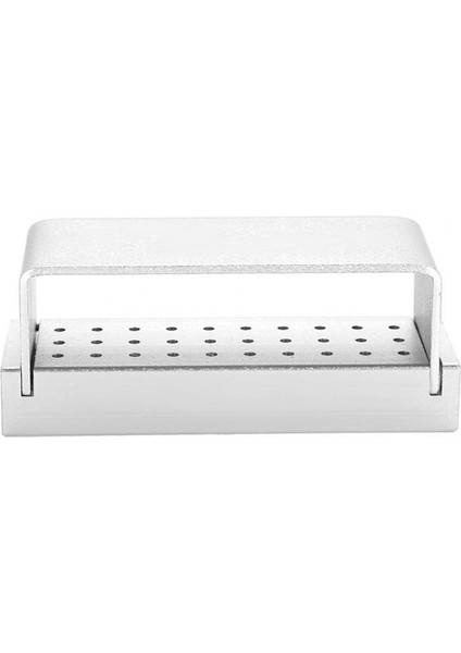 Gümüş 30 Delik Alüminyum Dezenfeksiyon Kutusu Kasa Diş Frez Burs Blok Tutucu Otoklavlanabilir Diş Dezenfeksiyon Kutusu Diş Hekimi Enstrüman (Yurt Dışından)