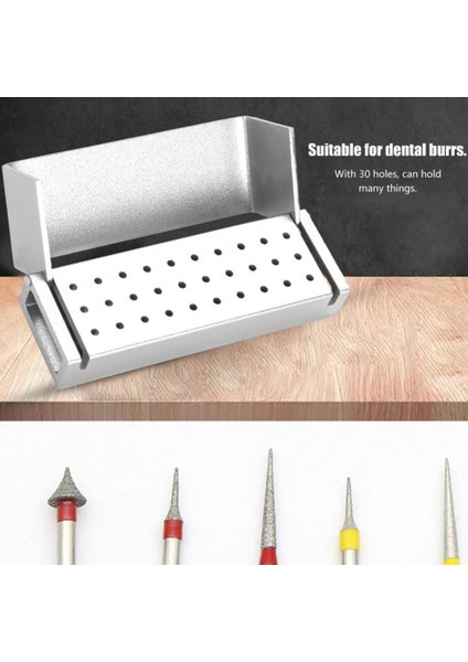 Gümüş 30 Delik Alüminyum Dezenfeksiyon Kutusu Kasa Diş Frez Burs Blok Tutucu Otoklavlanabilir Diş Dezenfeksiyon Kutusu Diş Hekimi Enstrüman (Yurt Dışından) fırsatları
