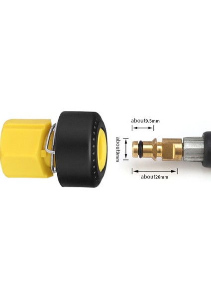 Karcher K M22 Yüksek Basınçlı Yıkama Makinesi Su Çıkış Seti Hızlı Bağlantı M22 Yüksek Basınçlı Yıkama Makinesi Borusu 5 Adet (Yurt Dışından)
