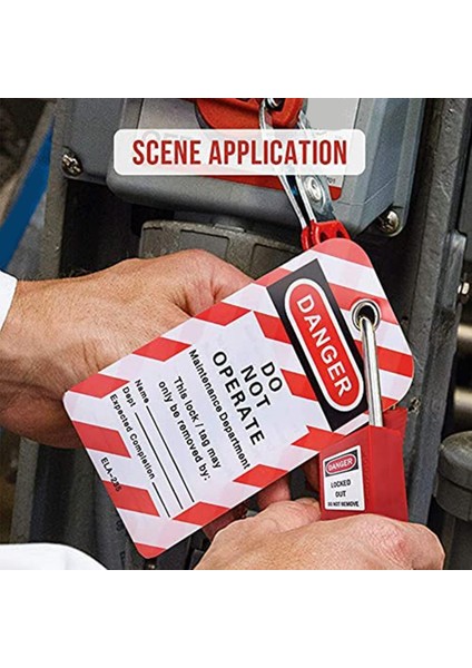 9 Pcs Lockout Tagout Locks Tags Set- Lockout Locks Keyed Different Safety Padlocks Lockout Station Lock Out Tag Out Kit (Yurt Dışından)