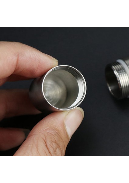 Mini Sealed Storage Pill Box Pill Container Storage Box Stainless Steel Waterproof Outdoor Travel Kit (Small) (Yurt Dışından) fırsatları