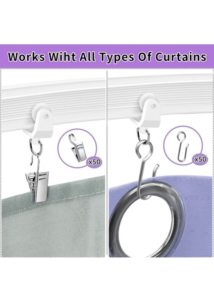 Flexible Bendable Ceiling Curtain Track, Ceiling Mount For Curtain Rail, Room Divider Ceiling Track For Curtains 9.8ft (Yurt Dışından) modelleri