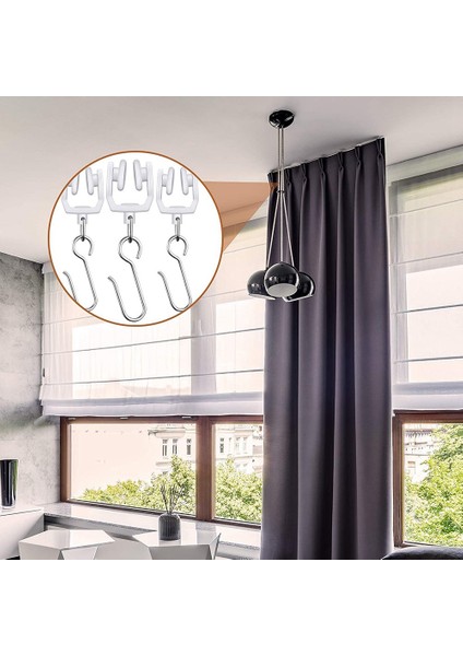 Flexible Bendable Ceiling Curtain Track, Ceiling Mount For Curtain Rail, Room Divider Ceiling Track For Curtains 9.8ft (Yurt Dışından) fırsatları