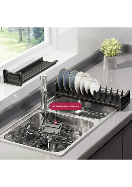 Mutfak Rafı Organizatör Plaka Kurutma Rafı Bulaşık Depolama Tutucu Ayarlanabilir Mutfak Bulaşık Kurutma Rafı Depolama Bulaşıklık-A (Yurt Dışından) modelleri