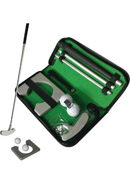 Golf Eğitim Kulübü Mini Golf Ekipmanları Uygulama Seti Golf Eğitim Yardımı Aracı Taşınabilir Golf Atıcı Uygulama Seti, Sağ Sol (Yurt Dışından)