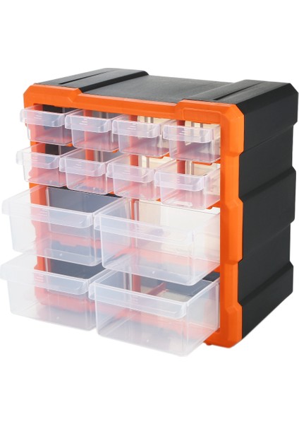 Drawer Pp+Ps Parts Storage Box Multiple Compartments Slot Hardware Box Organizer Craft Cabinet Tools Components Container (Yurt Dışından)