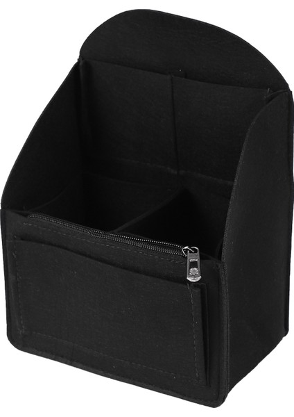 Felt Backpack Insert Organizer Storage Bag Universal Bag In Bag Men Women Shoulder Tote Bags Handbag Organizers(Black) (Yurt Dışından) fırsatları
