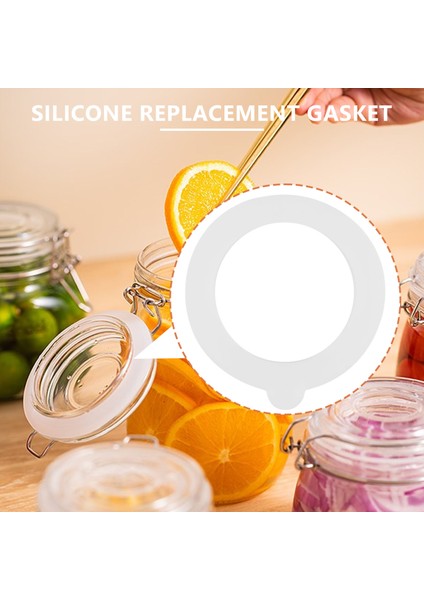 20 Pcs Silicone Replacement Gasket Seals,airtight Silicone Gasket Sealing Rings,fits Regular Mouth Canning Jars (Yurt Dışından)