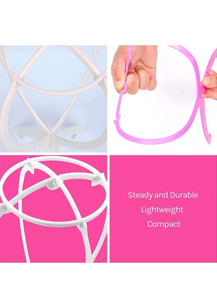 Toupee And Wig Stand, Durable Wig Holder Stands For Displaying Wigs Toupee Exhibitions (White) (Yurt Dışından)