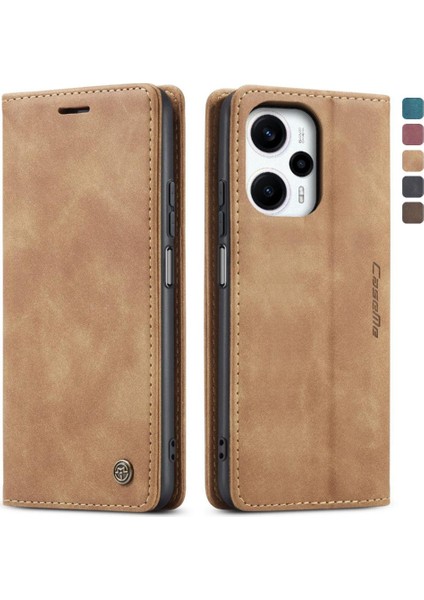 Xiaomi Poco F5 5g Manyetik Kapatma Için Flip Case Darbeye Çevir Folio Pu (Yurt Dışından)