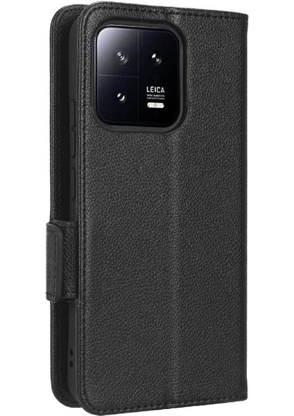 Xiaomi 13 Için Kılıf Pro Kart Yuvaları Tutucu Manyetik Pu Deri Yan Toka (Yurt Dışından)